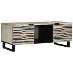 vidaXL Salontafel Beige en zwart 100 x 54 x 40 cm, Verzenden, Nieuw, 50 tot 100 cm, Minder dan 50 cm
