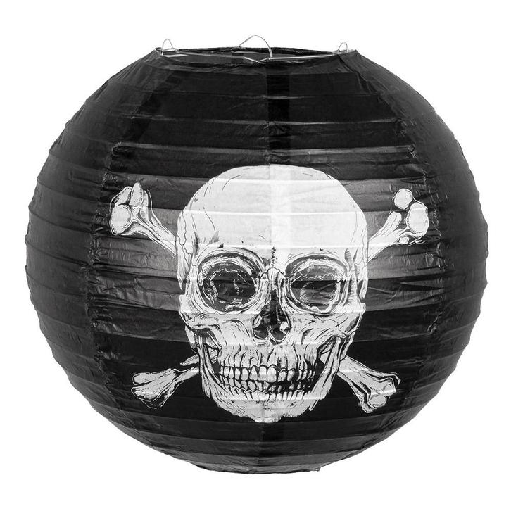 Piraten Lampion 25cm, Hobby en Vrije tijd, Feestartikelen, Nieuw, Verzenden