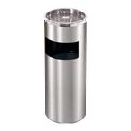 Afvalbak met asbak | 12L | RVS, Zakelijke goederen, Horeca | Keukenapparatuur, Verzenden, Nieuw in verpakking