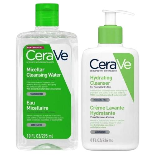 CeraVe Hydrating Cleansing Set - 295+236ml, Sieraden, Tassen en Uiterlijk, Uiterlijk | Gezichtsverzorging, Verzorging, Nieuw, Ophalen of Verzenden