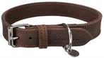 Trixie Halsband Hond Rustic Vetleer Donkerbruin - 37-44X2,5, Verzenden, Nieuw