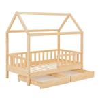 Kinderbed Marli - 90 x 200 cm - Houtkleur - incl. lades, Kinderen en Baby's, Kinderkamer | Bedden, Verzenden, Nieuw