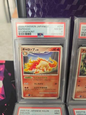 Pokémon - 9 Graded card - Corsola, Jynx, Rapidash, shel beschikbaar voor biedingen
