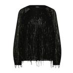 Ibana • zwarte pailletten blouse Folette • 42, Kleding | Dames, Tops, Verzenden, Zwart, Maat 42/44 (L), Nieuw