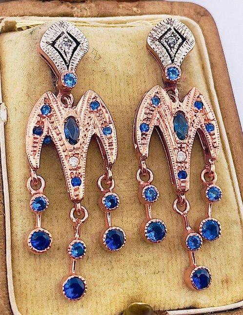 Zonder Minimumprijs - Oorbellen - 9 kt. Roségoud, Zilver, Sieraden, Tassen en Uiterlijk, Oorbellen
