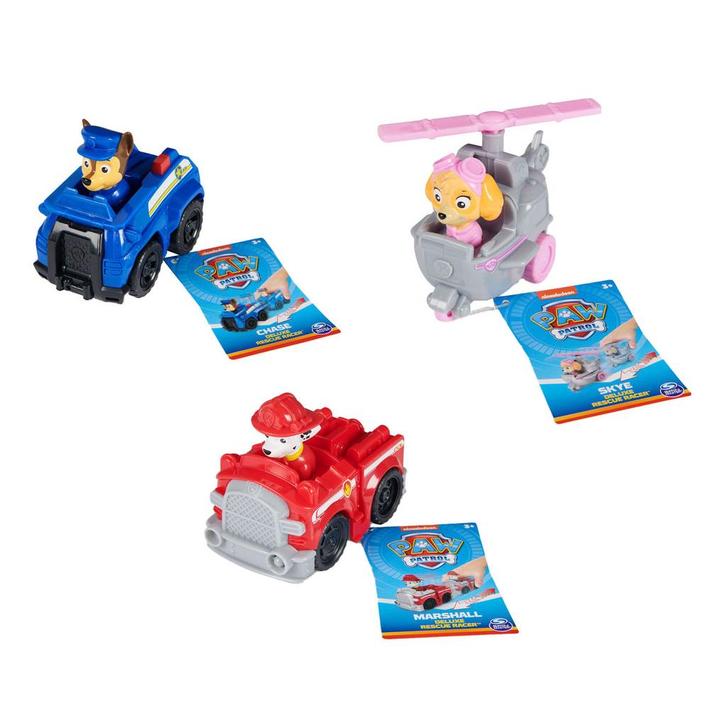 PAW Patrol - Rescue Racers Pull Back Auto, Kinderen en Baby's, Speelgoed | Actiefiguren, Ophalen of Verzenden