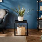 2dekans | tectake - Bijzettafel Cambridge 40x40x44cm - zwart, Ophalen of Verzenden, Zo goed als nieuw