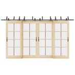 vidaXL Doos met onderdelen voor schuifdeur 400 cm staal, Doe-het-zelf en Verbouw, Verzenden, Nieuw