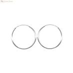 Zilveren creolen oorringen groot 30 mm 1.5 mm breed, Verzenden, Nieuw, Zilver