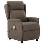 vidaXL Massagestoel stof taupe, Sport en Fitness, Massageproducten, Verzenden, Nieuw