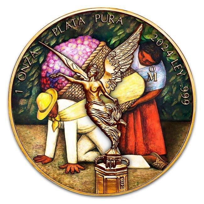 Mexico. 1 Onza 2024 1 oz Mexican Libertad Diego Rivera - The, Postzegels en Munten, Edelmetalen en Baren