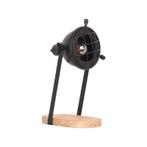 LABEL51 - Tafellamp Grid - Zwart Metaal - Rough Mangohout