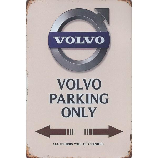 Wandbord - Volvo Parking Only, Huis en Inrichting, Woonaccessoires | Wanddecoraties, Nieuw, Ophalen of Verzenden