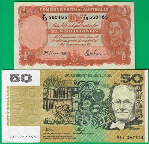 Australië. - 10 Shillings and 50 Dollars - Various Dates -, Postzegels en Munten, Munten | Nederland