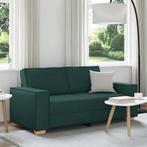 vidaXL 2-zitsbank Donkergroen 140 cm Stof, Huis en Inrichting, Banken | Bankstellen, Verzenden, Nieuw, Tweepersoons, Stof