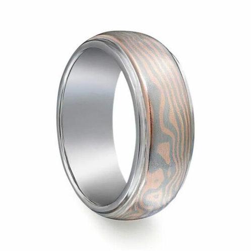 Trouwring Mokume Gane van Jaume Labro uitvoering Apollo, Sieraden, Tassen en Uiterlijk, Ringen, Verzenden