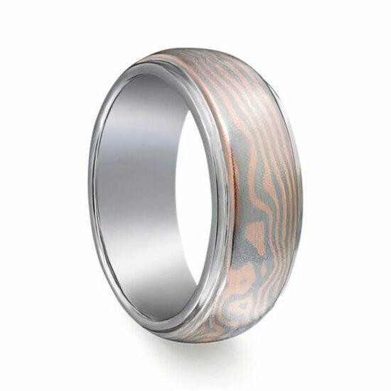 Trouwring Mokume Gane van Jaume Labro uitvoering Apollo, Sieraden, Tassen en Uiterlijk, Ringen, Verzenden