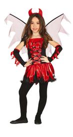 Duivel Halloween Kostuum Meisje Rode, Nieuw, Verzenden