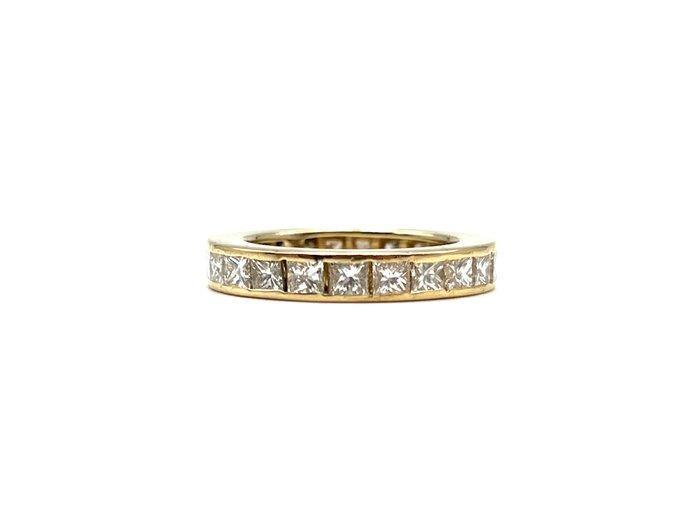 Ring - 18 karaat Geel goud - 1.15ct. tw. Diamant, Sieraden, Tassen en Uiterlijk, Ringen