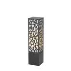 Modern buiten paaltje zwart 40 cm IP44 - Nicole, Tuin en Terras, Nieuw, Minder dan 50 watt