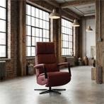 Leren elektrisch relaxfauteuil Core - Massif Rubino, Huis en Inrichting, Fauteuils, Bohemian, Industrieel, Modern, Scandinavisch