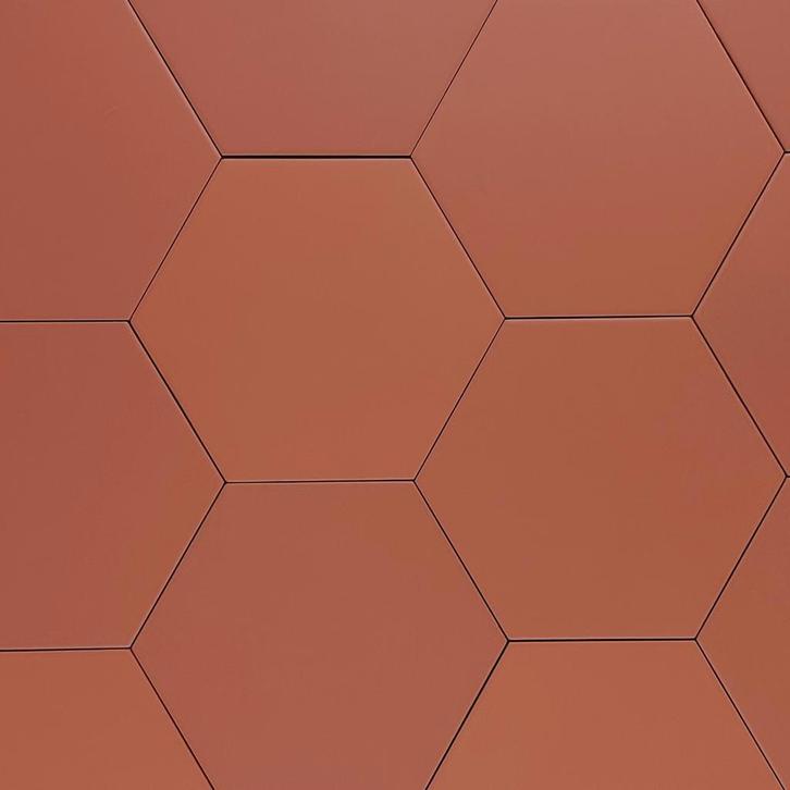 Vloertegel wandtegel hexagon coimbra terracotta 17,5x20 r9, Doe-het-zelf en Verbouw, Tegels, Vloertegels, Nieuw, 10 m² of meer