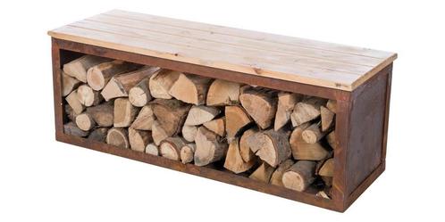 RedFire Handmade Wood Storage Bench Tyr 120 cm, Sieraden, Tassen en Uiterlijk, Uiterlijk | Haarverzorging, Ophalen of Verzenden