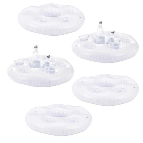 Opblaas bekerhouder drankhouder voor 6 drankjes Ø60x11 cm se, Tuin en Terras, Zwembad-toebehoren, Nieuw, Verzenden