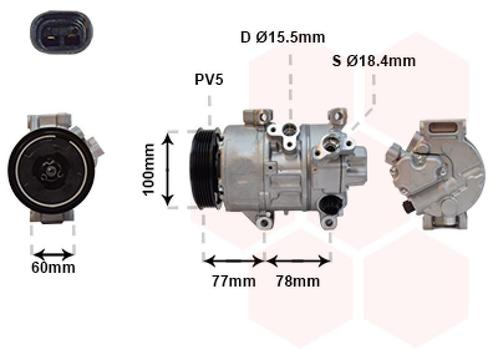 AIRCO COMPRESSOR VOOR TOYOTA AVENSIS T25 2003-2006, Auto-onderdelen, Airco en Verwarming, Nieuw, Ophalen of Verzenden