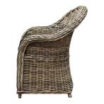 Roma dining tuinstoel naturel rotan set (6 stoelen), Tuin en Terras, Ophalen of Verzenden, Nieuw