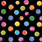 Ambiente - Lunch servetten - Polka dots - Black mix, Huis en Inrichting, Nieuw