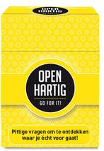 Openhartig - Go For It! | Open Up! - Gespreksstarters, Hobby en Vrije tijd, Gezelschapsspellen | Kaartspellen, Verzenden, Nieuw