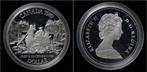 Canada 1 dollar 1989- Fleuve Mackenzie River zilver, Postzegels en Munten, Munten | Amerika, Verzenden