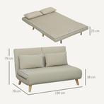 TRUUSK Slaapbank Sofa Met Slaapfunctie 130 X 78 Cm Bank Met, Verzenden, Nieuw