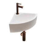 Sani Royal Solid Surface Fonteinset Corner Brons, Nieuw