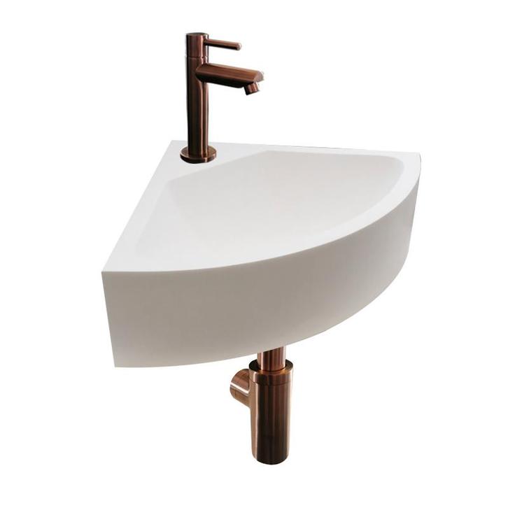 Sani Royal Solid Surface Fonteinset Corner Brons, Tuin en Terras, Waterpartijen en Fonteinen