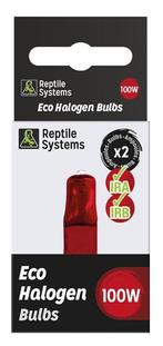 Reptile Systems Eco Halogen Infrared 2 x 100 Watt, Nieuw, Ophalen of Verzenden