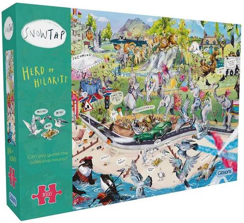 Herd of Hilarity Puzzel (1000 stukjes) | Gibsons - Puzzels, Hobby en Vrije tijd, Denksport en Puzzels, Nieuw, Verzenden