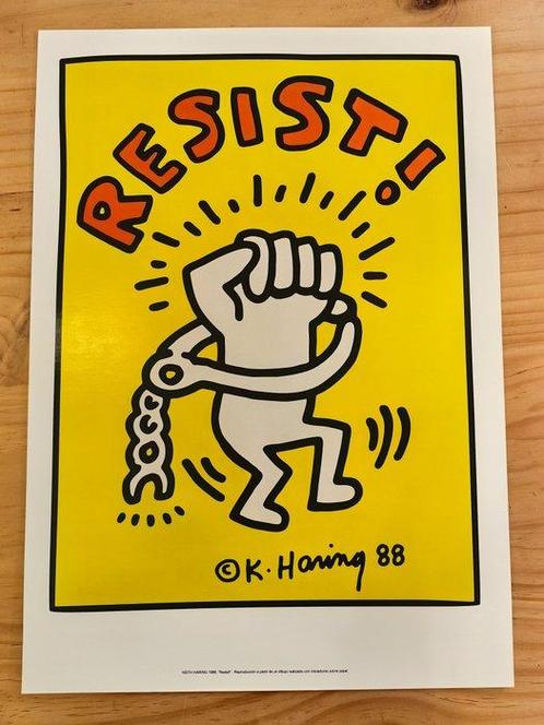 Keith Haring (after) - Resist! 1988, Antiek en Kunst, Kunst | Tekeningen en Foto's