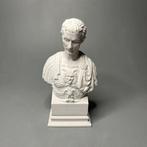 sculptuur, Julius Caesar - 15 cm - Gips, Antiek en Kunst