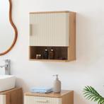 Badkamer wandkast Ferrersp 50x45x24 cm eikenkleurig en haver, Verzenden, Nieuw
