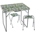 Trendy Jungle Festivaltafel Set - Opvouwbaar met 2 Stoele..., Caravans en Kamperen, Nieuw