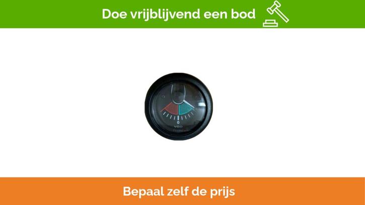 Bieden: VDO 12V rudder angle indicator N03 211 402 white, Watersport en Boten, Bootonderdelen, Motor en Techniek, Nieuw, Zeilboot of Motorboot