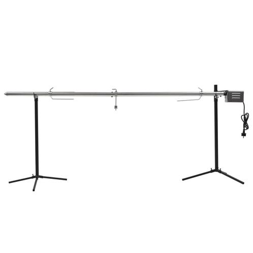 vidaXL Automatische barbecue met motor 207x45x81 cm, Tuin en Terras, Houtskoolbarbecues, Nieuw, Verzenden