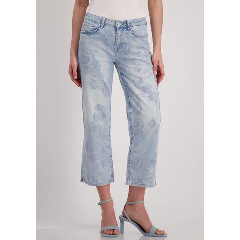 Monari Straight jeans met roosmotief, Kleding | Dames, Spijkerbroeken en Jeans, Nieuw, Verzenden