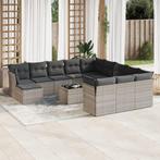 vidaXL 13-delige Loungeset met kussens poly rattan, Tuin en Terras, Tuinsets en Loungesets, Verzenden, Nieuw, Rotan, Loungeset