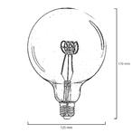 3x E27 LED lamp XL 125 mm | 3.6W 2100K extra warm | Dimbaar, 30 tot 60 watt, Led-lamp, Verzenden, Nieuw