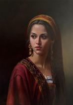 Sajed Ebrahimizade - Eastern Maiden, Antiek en Kunst, Kunst | Schilderijen | Modern