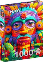 Floral Totem Puzzel (1000 stukjes) | Enjoy Puzzle - Puzzels, Hobby en Vrije tijd, Denksport en Puzzels, Verzenden, Nieuw