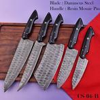 Keukenmes - Chefs knife - gevouwen staal, zwart G-10 -